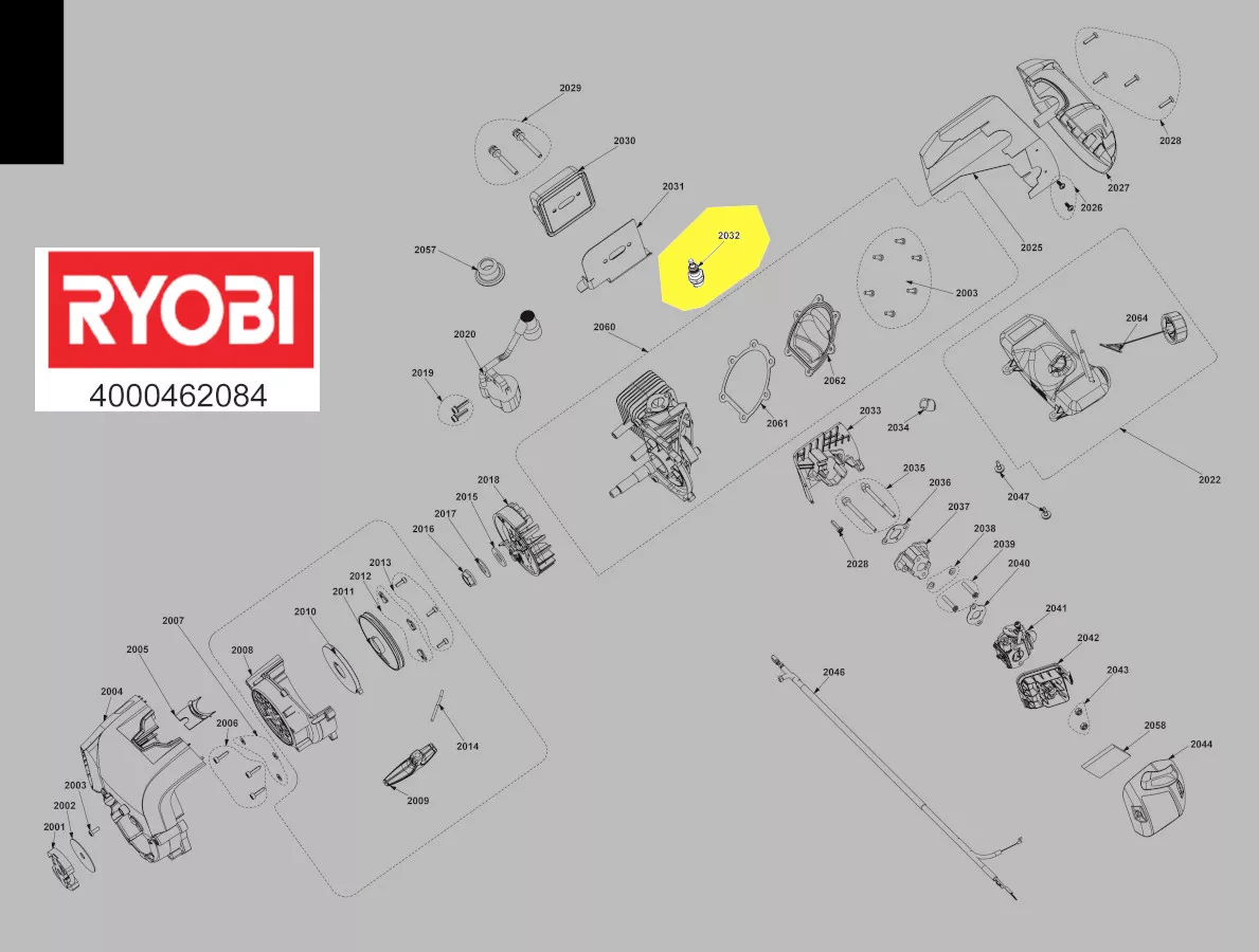 bougie d\'allumage réf. 5131001166 Ryobi